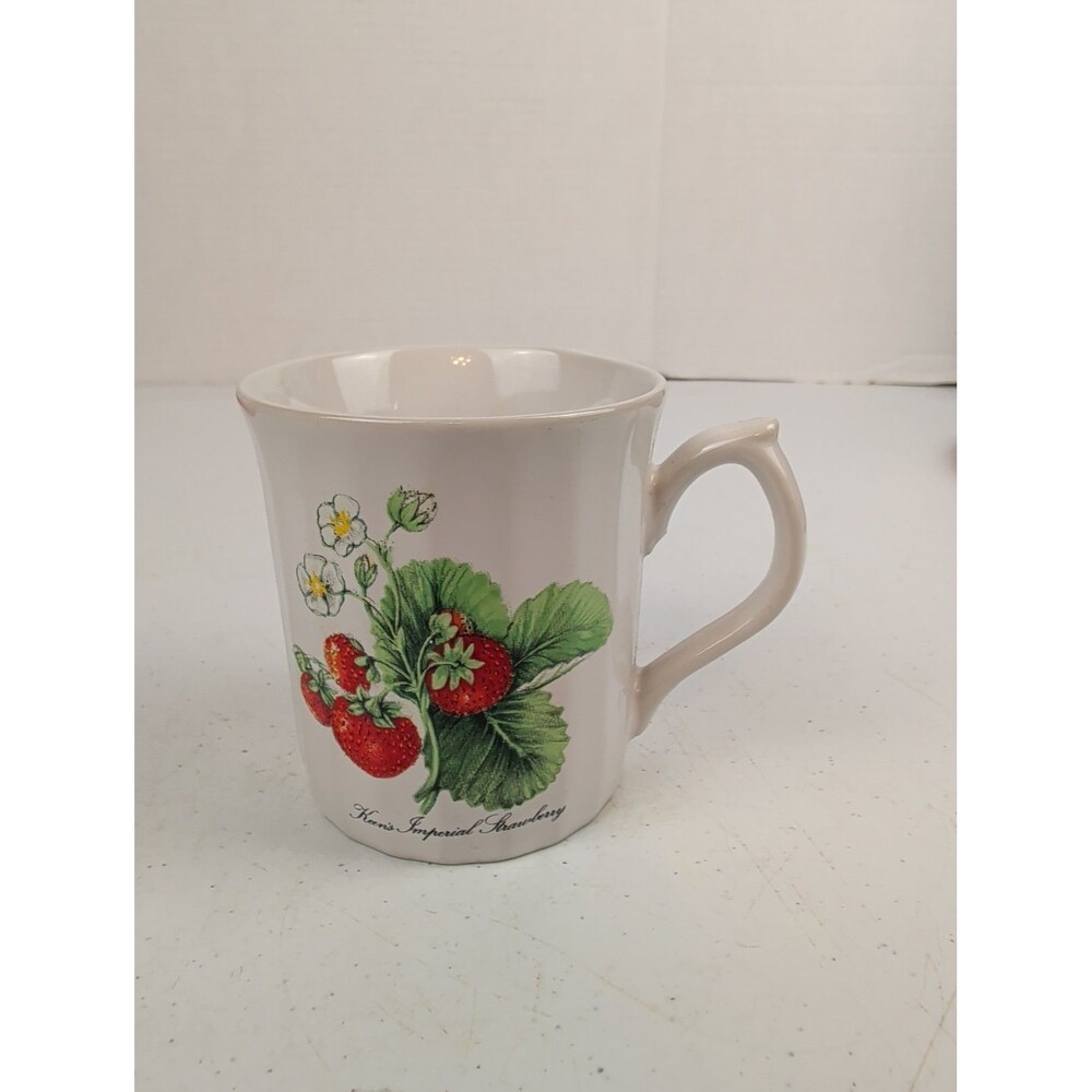 Vintage Keen's Imperial Strawberry Ceramic Mug Made In Japan Kitch Cottagecore